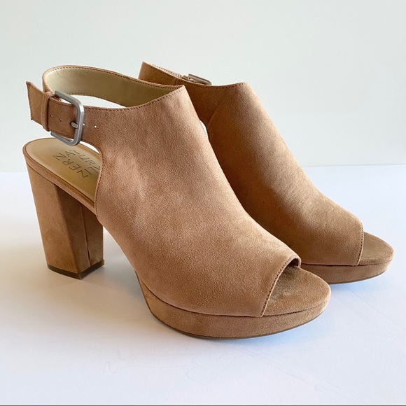 Naturalizer Shoes - Naturalizer tan suede buckle heels 8.5